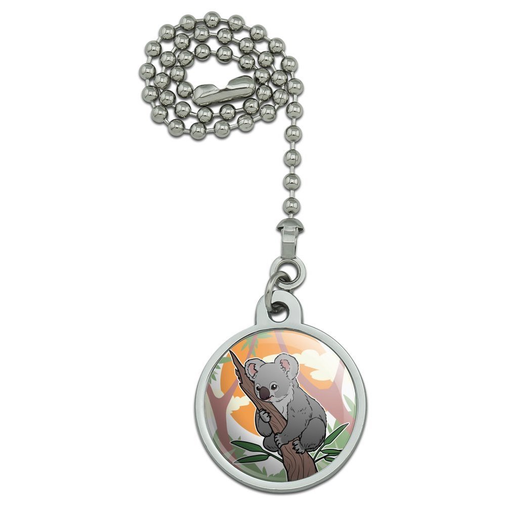 GRAPHICS & MORE Koala Resting on Eucalyptus Tree Ceiling Fan and Light Pull Chain