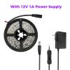 YGS-Tech Super Bright 24 Watts UV Black Light LED Strip, 16.4FT/5M 3528 300LEDs 395nm-405nm Waterproof IP65 Blacklight Night Fishing implicitly Party with Power Supply view 3