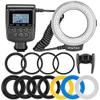 RF550D Macro LED Ring Flash Light for Nikon Canon Olympus DSLR Camera 5DMK3 1DX view 1