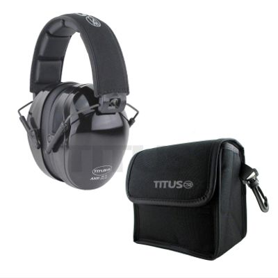 TITUS Triple Black B4 32 NRR Earmuffs Noise Reduction Hearing Protection