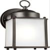 Generation Lighting 8592001-71 Traditional One Light Outdoor Wall Lantern from Seagull - New Castle Collection in Bronze/Dark Finish, 8.25 Inch Height, 4.25 Inch Wide view 3