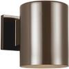 Generation Lighting 8313897S-10 Outdoor Cylinders Small LED Wall Lantern, Bronze Finish view 2