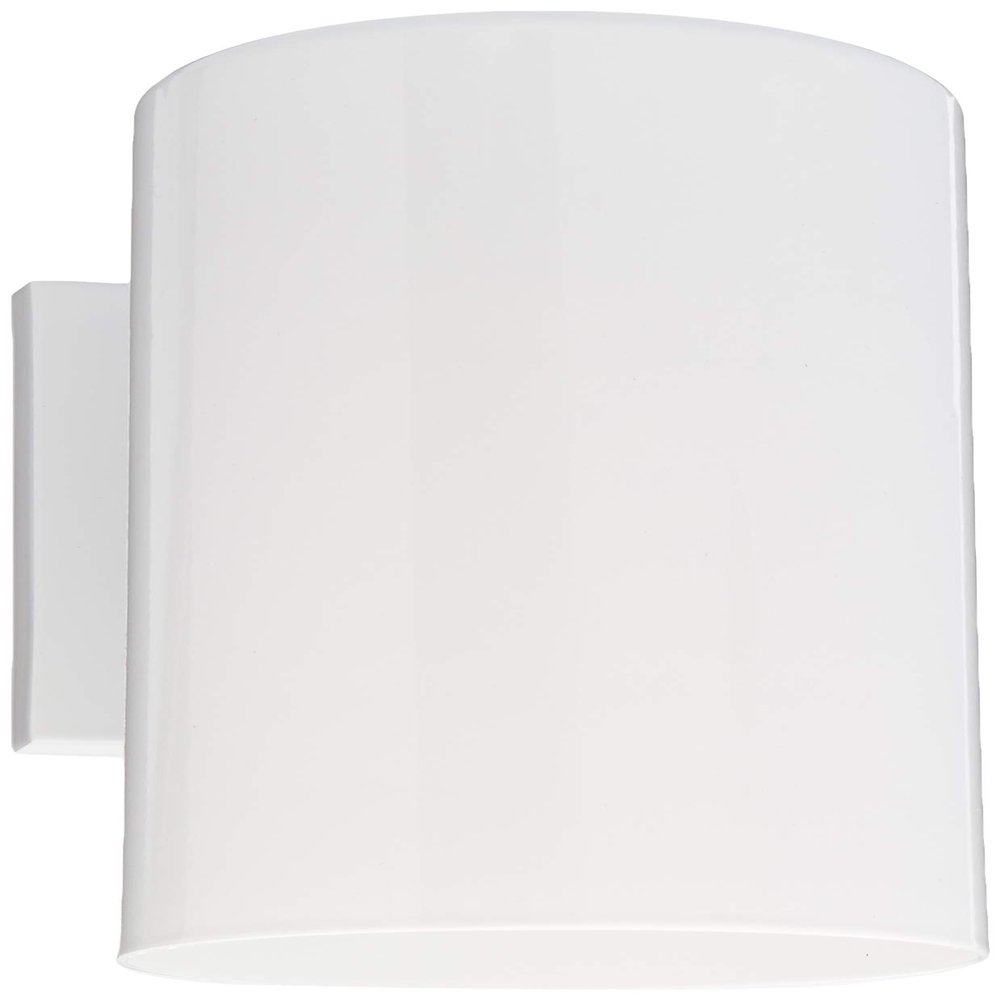 Generation Lighting 8313897S-15 Outdoor Cylinders Small LED Wall Lantern, White