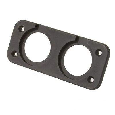 Valley Enterprises Two Hole (1.25 inch Diameter) Square Panel Mount for use with DC Power Meters, Switches, Gauges, Plugs, Amateur Radio Go Box Kits