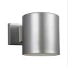 Sea Gull Lighting 8313897S-753 Cylinders Outdoor Wall Sconce, 1-Light LED 14 Watts, Painted Brushed Nickel, Small view 1