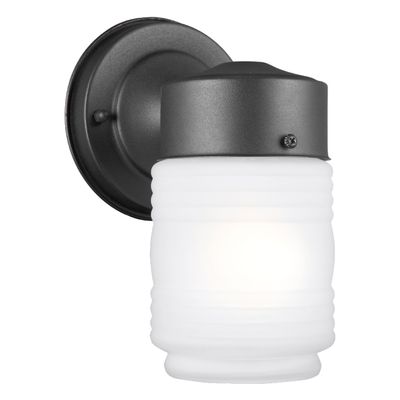 Generation Lighting 1-Light Outdoor Wall Series Traditional Outdoor Wall Lamp Black 8550001EN3-12, Lovely Wall Lamp for Outdoor Decor, Wall Light Fixture Uses Standard or LED Light Bulb