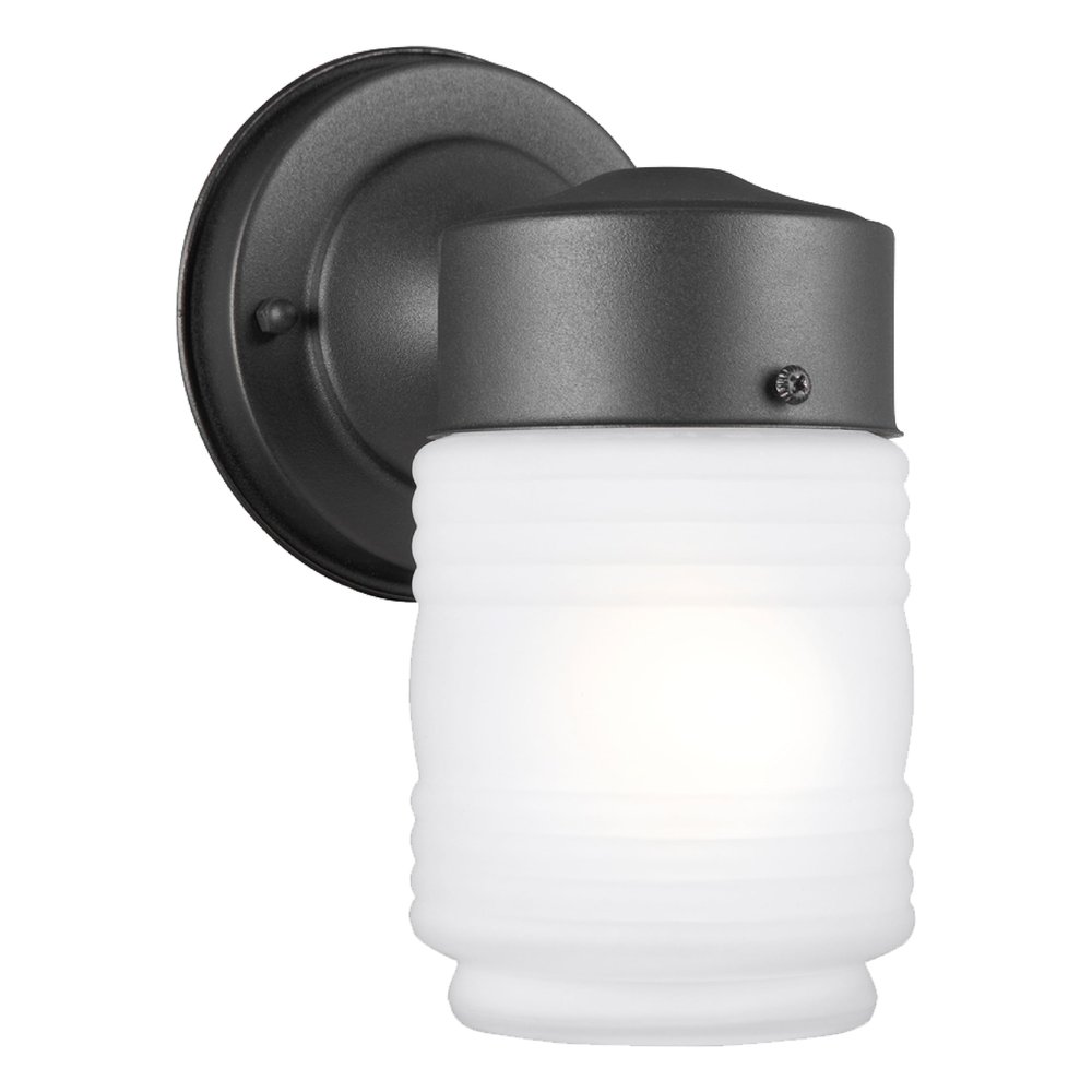 Generation Lighting 1-Light Outdoor Wall Series Traditional Outdoor Wall Lamp Black 8550001EN3-12, Lovely Wall Lamp for Outdoor Decor, Wall Light Fixture Uses Standard or LED Light Bulb