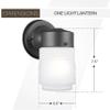 Generation Lighting 1-Light Outdoor Wall Series Traditional Outdoor Wall Lamp Black 8550001EN3-12, Lovely Wall Lamp for Outdoor Decor, Wall Light Fixture Uses Standard or LED Light Bulb view 3