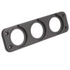 Valley Enterprises Three Hole (1.25 inch Diameter) Square Panel Mount for use with DC Power Meters, Switches, Gauges, Plugs, Amateur Radio Go Box Kits view 1