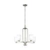 Generation Lighting 3128905EN3-962 Five Light Chandelier, Brushed Nickel view 1