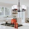 Generation Lighting 3128805-710 Canfield Five - Light Chandelier Hanging Modern Fixture, Bronze, 100 Total Watts, 14.5 Inch Height, 23.88 Inch Diameter, Steel Construction view 2