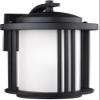 Generation Lighting 8747901DEN3-12 Crowell Medium One Light Outdoor Wall Lantern, Black Finish view 1