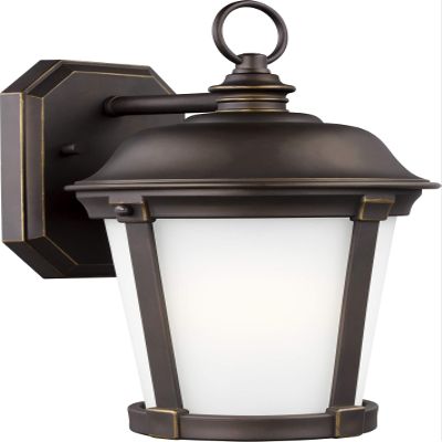 Generation Lighting 8650701EN3-71 Calder Outdoor Wall Sconce, LED 9.5 Watts, Antique Bronze, Medium one Light, 12.25 Inch Height, 7.875 Inch Wide, StoneStrong Construction