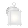 Generation Lighting 8592001EN3-15 New Castle One Light Outdoor Wall Lantern, White Finish view 2
