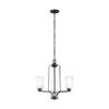 Generation Lighting 3-Light Franport Traditional Chandelier Bronze 3128903-710, Modern Ceiling Light Fixture for Room Decor, Chandelier for Dining Room or Living Room Can Use LED Light Bulbs view 4