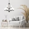 Generation Lighting 3128909-710 Franport Nine - Light Chandelier Hanging Modern Fixture, Bronze view 2