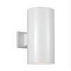 Generation Lighting 8413897S-15 Outdoor Cylinders Small LED Wall Lantern, White Finish view 1