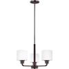 Generation Lighting 3128803EN3-710 Canfield Three - Light Chandelier Hanging Modern Fixture, Bronze view 4