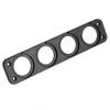 Valley Enterprises Four Hole (1.25 inch Diameter) Wide Panel Mount for use with DC Power Meters, Switches, Gauges, Plugs, Amateur Radio Go Box Kits view 1