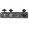 Valley Enterprises Four Hole (1.25 inch Diameter) Wide Panel Mount for use with DC Power Meters, Switches, Gauges, Plugs, Amateur Radio Go Box Kits view 2