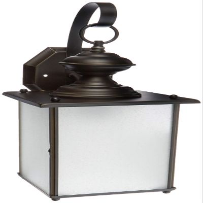 Generation Lighting 84580-71 Transitional One Light Outdoor Wall Lantern from Seagull - Jamestowne Collection in Bronze/Dark Finish, 100 Total Watts, 17 Inch Height