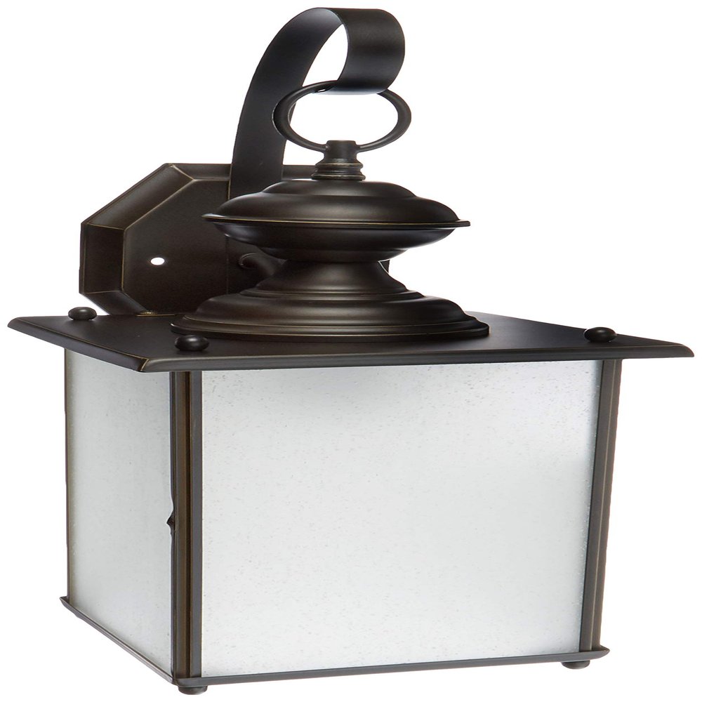 Generation Lighting 84580-71 Transitional One Light Outdoor Wall Lantern from Seagull - Jamestowne Collection in Bronze/Dark Finish, 100 Total Watts, 17 Inch Height