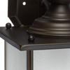 Generation Lighting 84580-71 Transitional One Light Outdoor Wall Lantern from Seagull - Jamestowne Collection in Bronze/Dark Finish, 100 Total Watts, 17 Inch Height view 3