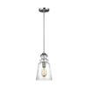Sea Gull Lighting 6536901-962 Kea One-Light Pendant Hanging Modern Light Fixture, Brushed Nickel Finish view 4