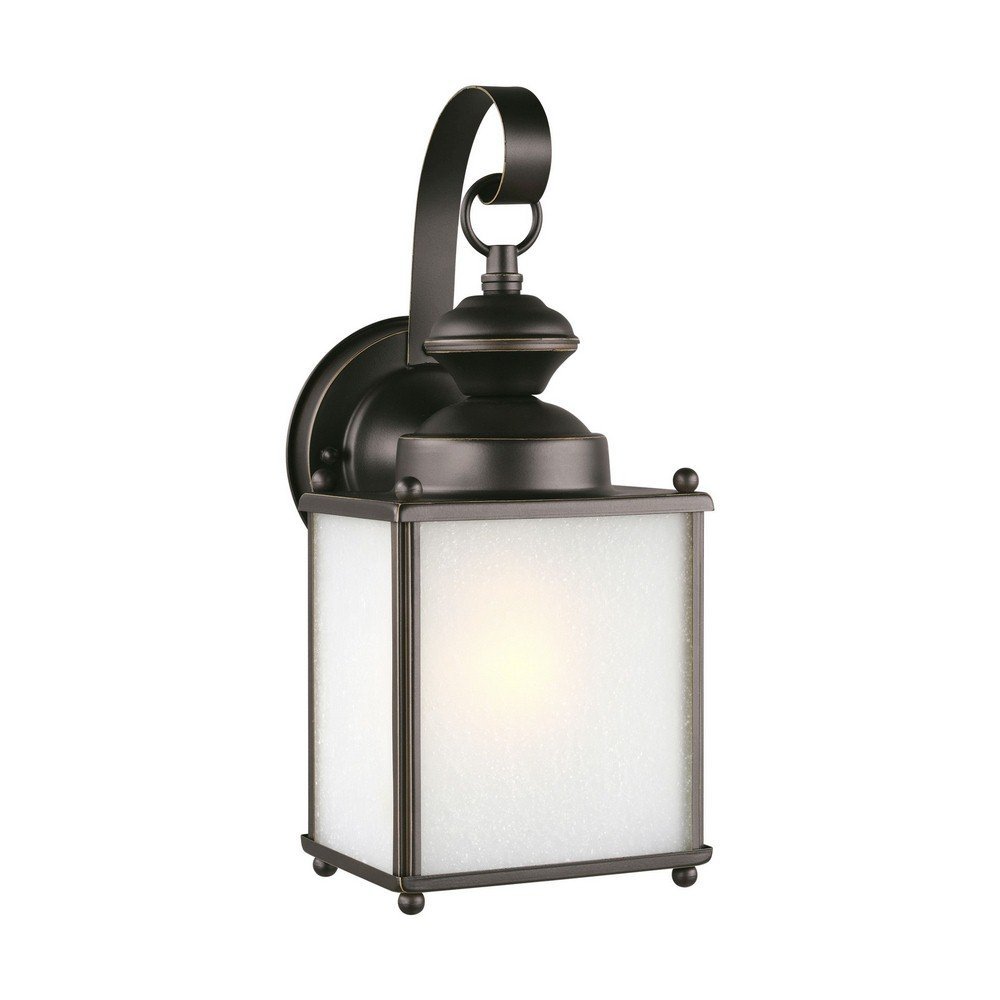 Generation Lighting 84570EN3-71 Jamestowne Outdoor Wall Sconce, LED 9.5 Watts, Antique Bronze, one Light Medium, 12.5 Inch Height, 5.25 Inch Wide, Brass Construction