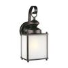 Generation Lighting 84570EN3-71 Jamestowne Outdoor Wall Sconce, LED 9.5 Watts, Antique Bronze, one Light Medium, 12.5 Inch Height, 5.25 Inch Wide, Brass Construction view 1