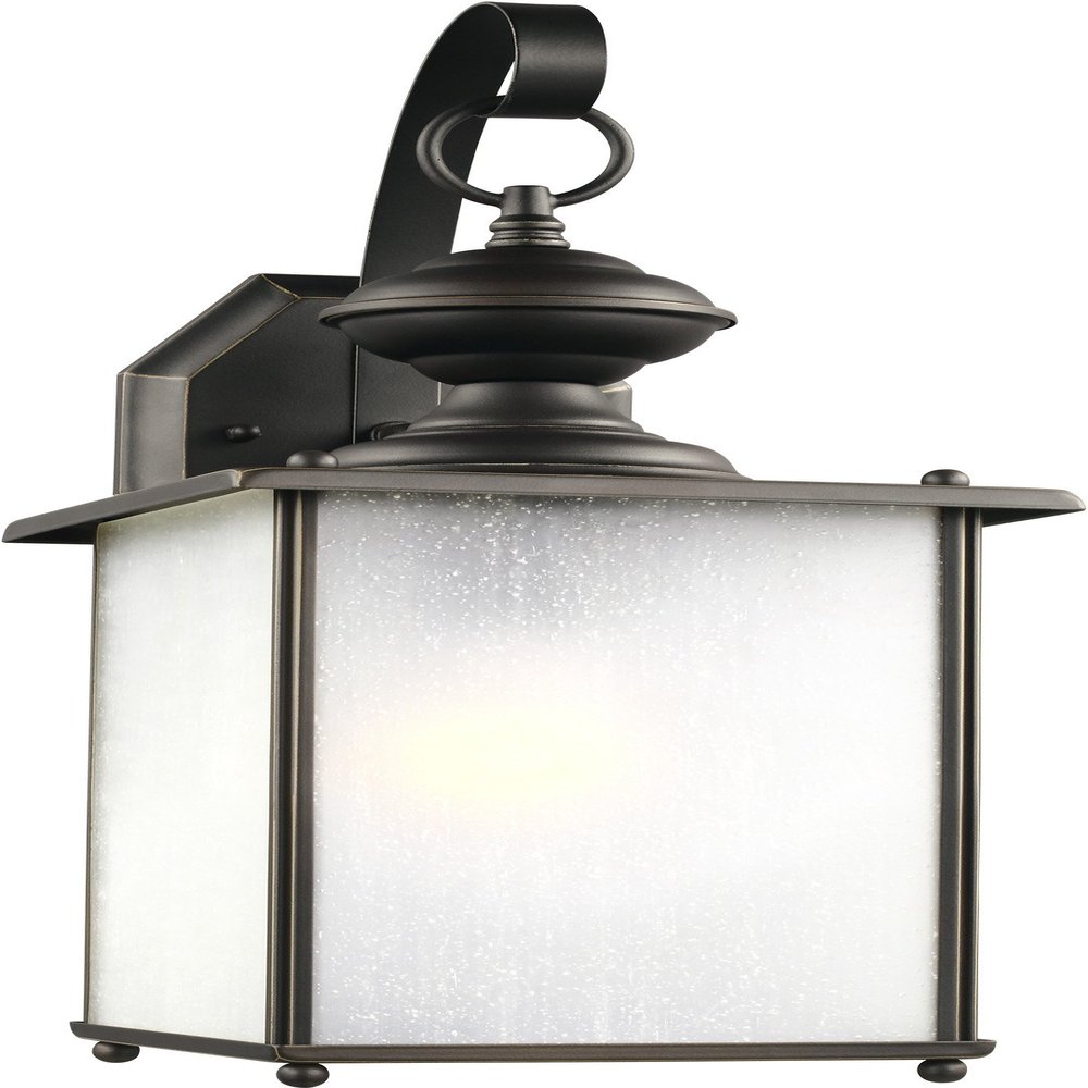 Generation Lighting 84580EN3-71 Jamestowne Outdoor Wall Sconce, LED 9.5 Watts, Antique Bronze, one Light Large, 100 Total Watts, 17 Inch Height, Brass Construction