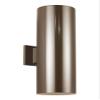 Sea Gull Lighting Generation Lighting 8413997S-10 Contemporary Modern LED Wall Sconce from Seagull-Outdoor Cylinders Collection in Bronze/Dark Finish, 18 1/4" H view 1
