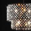 USUT Antique Bronze 8-Light Double Round Crystal Chandelier view 3