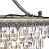 USUT Antique Copper 4-Light Rectangular Crystal Chandelier view 4