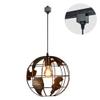 Kiven H-Type 3 Wire Metal Globe Track Light Pendants Length 4.9 Ft Restaurant Chandelier Deco Chandelier Instant Pendant Fixture,Bulb Not Include, Industrial 1 Light Pendant Lamp (TB0268-B) view 1