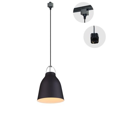 Kiven 1-Light H-Type 3 Wire Metal Pail Track Light Pendants Length 3.3 Ft Restaurant Chandelier Deco Chandelier Instant Pendant Fixture ,Bulb Not Include,Industrial Pendant Lamp (TB0263-B)