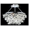 USUT Designer 5-Light Chrome Semi Flushmount Chandelier view 1