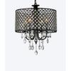 USUT Antique Black 4-Light Round Crystal Chandelier view 2