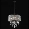 USUT Antique Black 4-Light Round Crystal Chandelier view 3