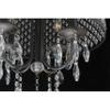 USUT Antique Black 4-Light Round Crystal Chandelier view 4