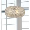 USUT Oval-Shaped Crystal and Chrome 3-Light Chandelier view 1