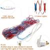 HYH American Flag LED Lights, 420 LEDs Net Light Up Flag Outdoor Waterproof view 3