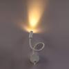 BRILLRAYDO 3W LED Light Picture Lamp Fixture Flexible Pipe with Button Plug-in White Finish Warm White view 3