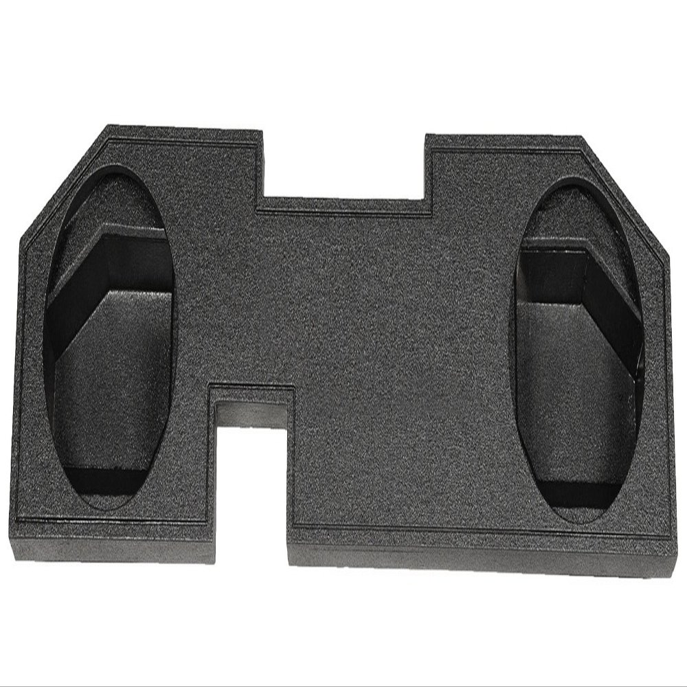 Rockville REC6 Dual 10" Subwoofer Box, Sealed, 0.65 Cu.Ft., Precision-Cut 5/8" MDF, Platinum Terminals, for Dodge Ram 2002-2015 Crew/Quad/XCab