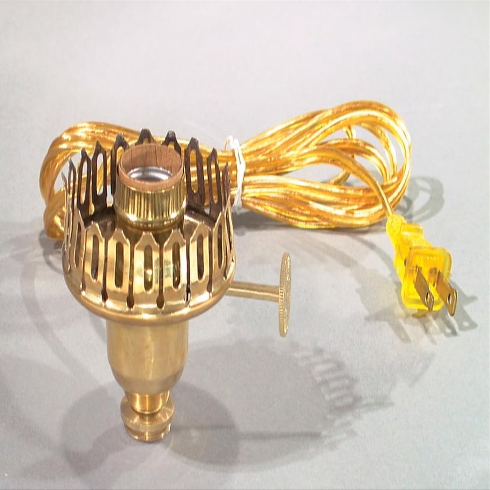 B&P Lamp #2 Electric Gallery, Clear Gold Cord