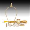 B&P Lamp Adapter Kit w/9" harp & Brown Cord view 1
