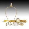 B&P Lamp Adapter Kit w/9" harp & Brown Cord view 3