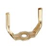 B&P Lamp Regular Weight Lamp Shade Harp Holder Base, 1/8IP, Brass Plated Steel view 1