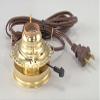 B&P Lamp Mason Jar Adaptor with Clear Silver Cord view 1