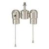 B&P Lamp 2-Lite Cluster W/Pull-Chain Sockets, Nickel Plated view 2